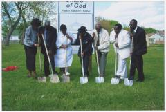Breaking ground at the Gospel Church of God