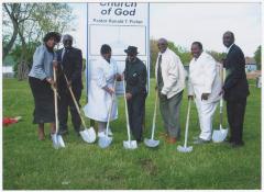 Breaking ground at the Gospel Church of God