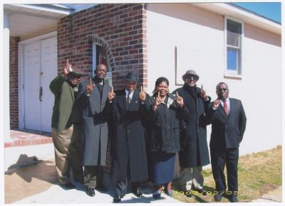 Group outside the Gospel Church of God