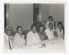 Guests at a formal dinner