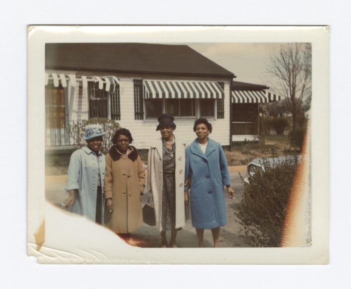 Four ladies dressed for Easter