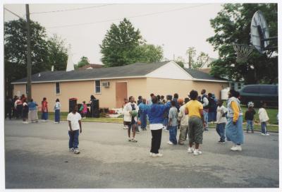 Basketball outside the Gospel Church of God