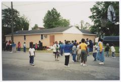 Basketball outside the Gospel Church of God