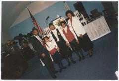 Fisher family at the Gospel Church of God