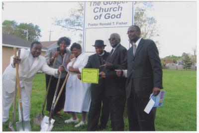 Group breaking ground at Gospel Church of God