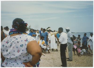 A beach baptism
