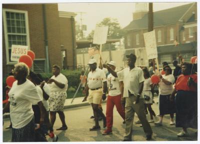 March down Calvert Street