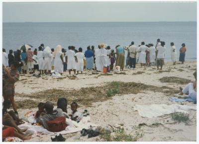 A beach baptism