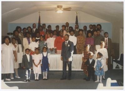Group photo at the Gospel Church of God