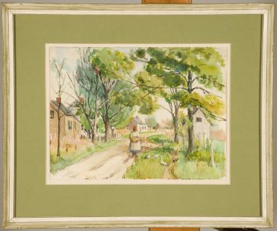 Black settlement at Pomona by Emma Hess Ingersoll (1878-1941)