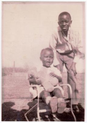 Mary Fisher and her uncle Claude Gilbert 