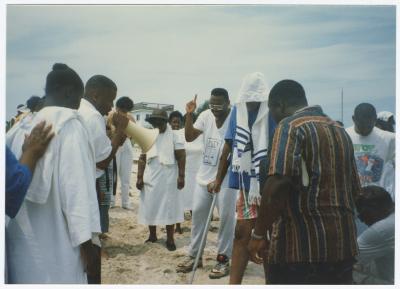 A beach baptism