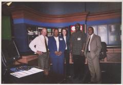 Mary and Haywood Grinnell at CBS 13 news station