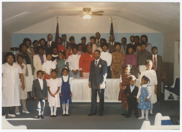Group photo at the Gospel Church of God