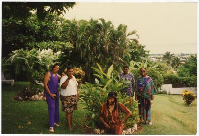 Group with plant