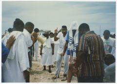 A beach baptism