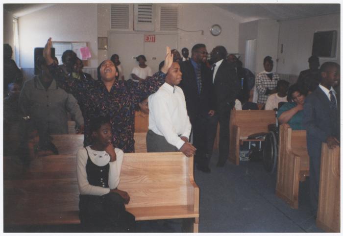 Woman worshipping 