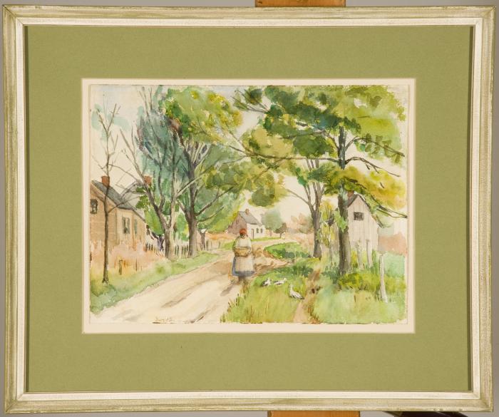 Black settlement at Pomona by Emma Hess Ingersoll (1878-1941)