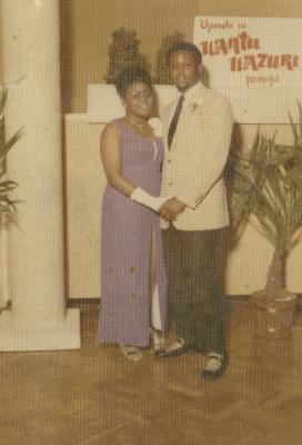 Vanessa Dotson and her escort