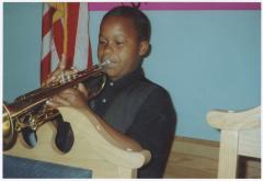 Young trumpet player