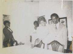 Vanessa Dotson Winchester, Lauretta Hamilton Dotson, and Isaac Dotson smiling