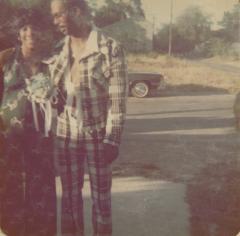 Maurice Lively and woman posing together