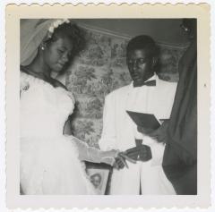 Shirley Cann and Melvin J. Hamilton on their wedding day