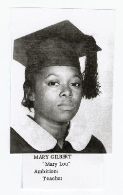 Mary Gilbert graduation