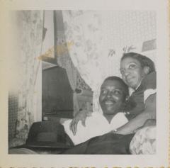 Oliver and Elaine Hopkins sitting together