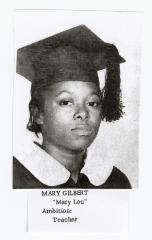 Mary Gilbert graduation