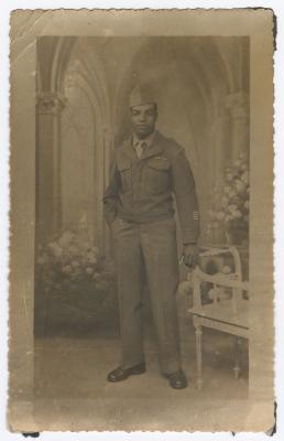 James Earl Hamilton in an Army military uniform