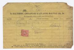 Abraham Robinson shipping bill, 1915 December 15