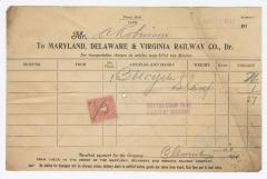 Abraham Robinson shipping bill, 1915 November 20