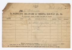 Abraham Robinson shipping bill, 1915 October 28