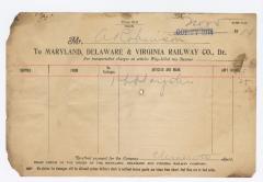 Abraham Robinson shipping bill, 1914 November 5