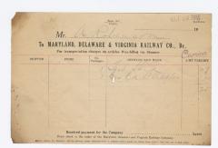 Abraham Robinson shipping bill, 1915 October 20