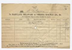 Abraham Robinson shipping bill, 1918 May 2