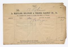 Abraham Robinson shipping bill, November 12 1914