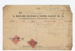 Abraham Robinson shipping bill, 1915 April 15