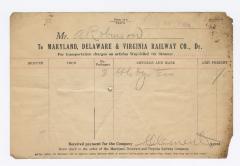 Abraham Robinson shipping bill, 1914 November 12