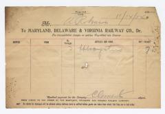 Abraham Robinson shipping bill, 1914 November 14