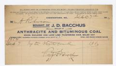 Bacchus Coal statement, 1914 December 7