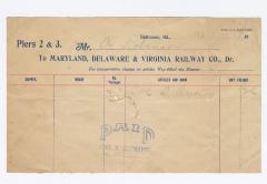 Abraham Robinson shipping bill, 1915 September 22 