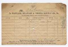 Abraham Robinson shipping bill, 1913 May 16