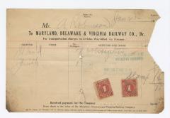 Abraham Robinson shipping bill, circa 1910 January 21
