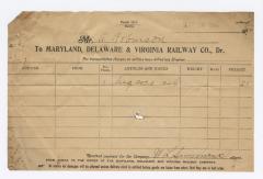 Abraham Robinson shipping bill, 1916 May 20