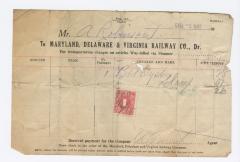 Abraham Robinson shipping bill, 1915 January 5