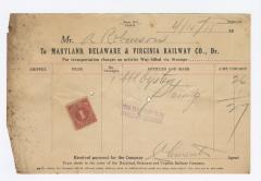 Abraham Robinson shipping bill, 1915 April 15