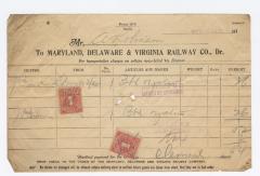 Abraham Robinson shipping bill, 1915 October 4