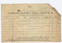 Abraham Robinson shipping bill, circa 1910 April 4